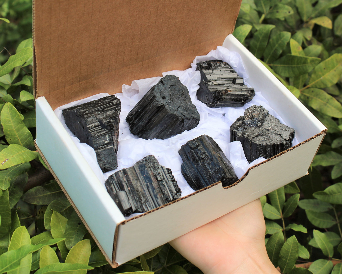 Home Protection Black Tourmaline Log Box