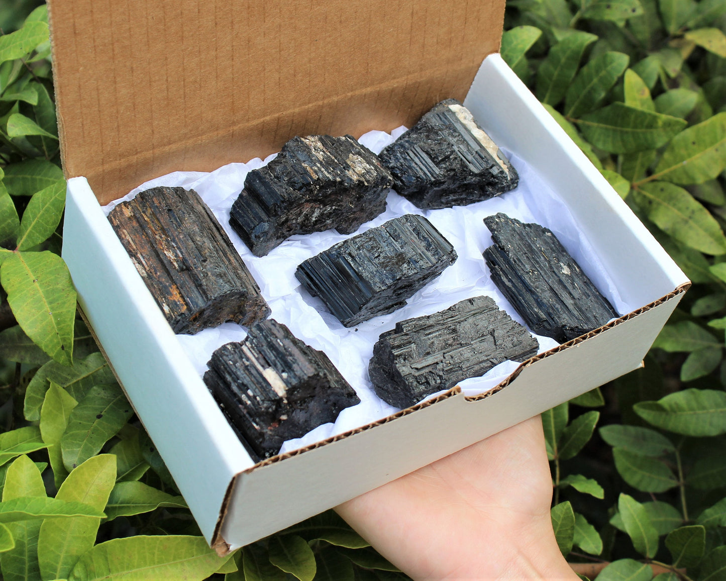 Home Protection Black Tourmaline Log Box