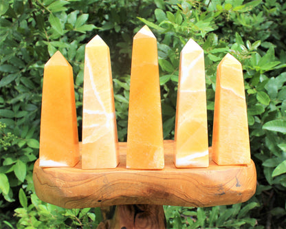 Jumbo Orange Calcite Obelisk