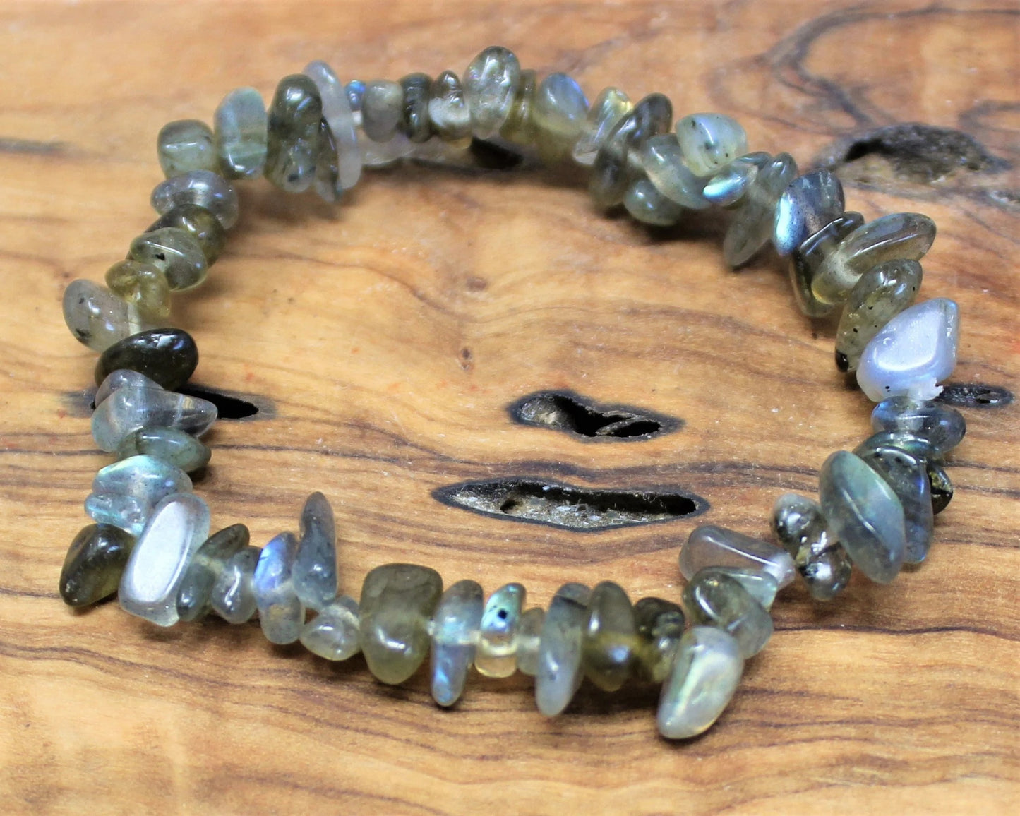 Labradorite Chip Bracelet