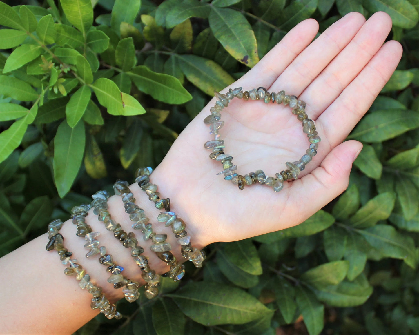 Labradorite Chip Bracelet