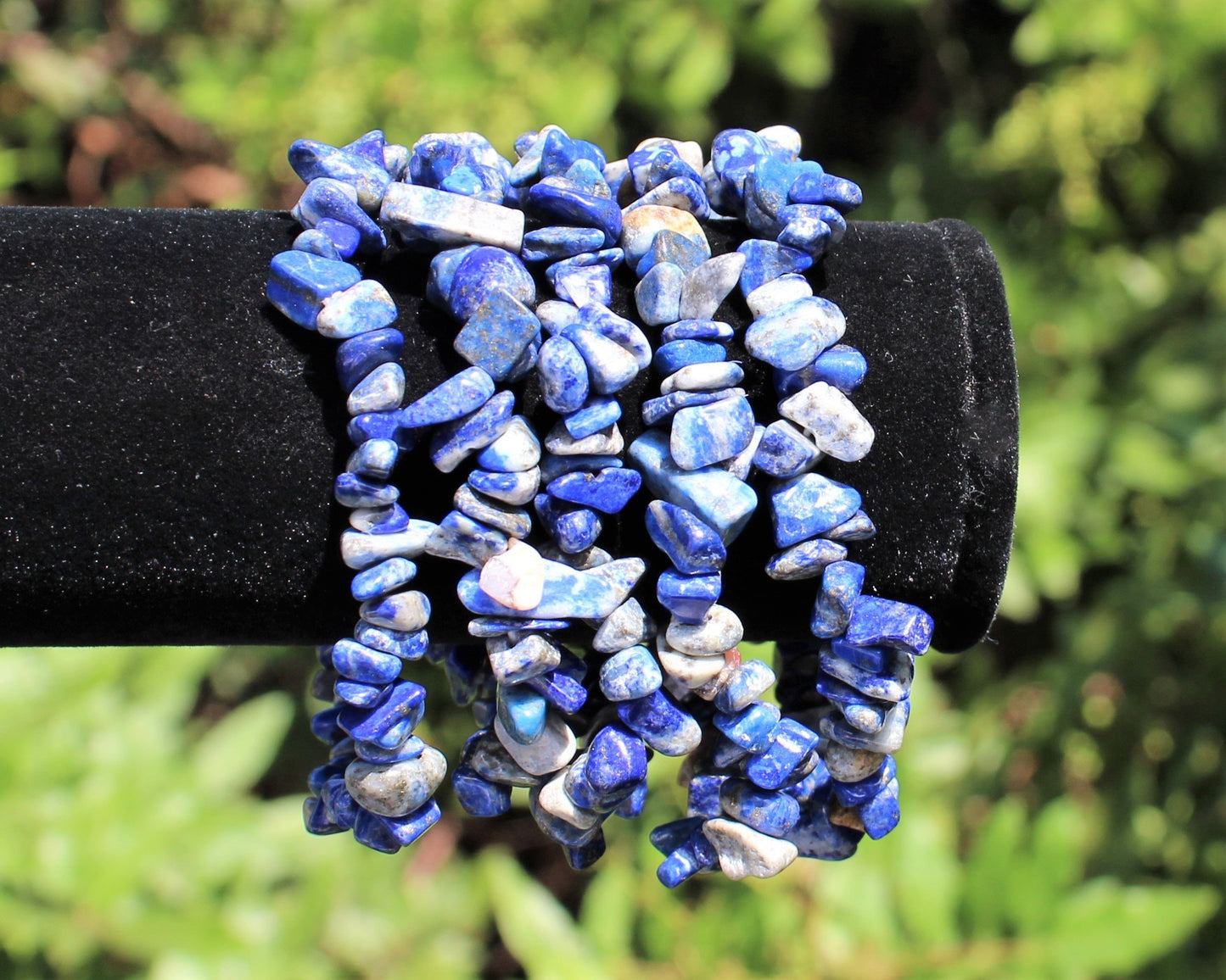 Lapis Chip Bracelet