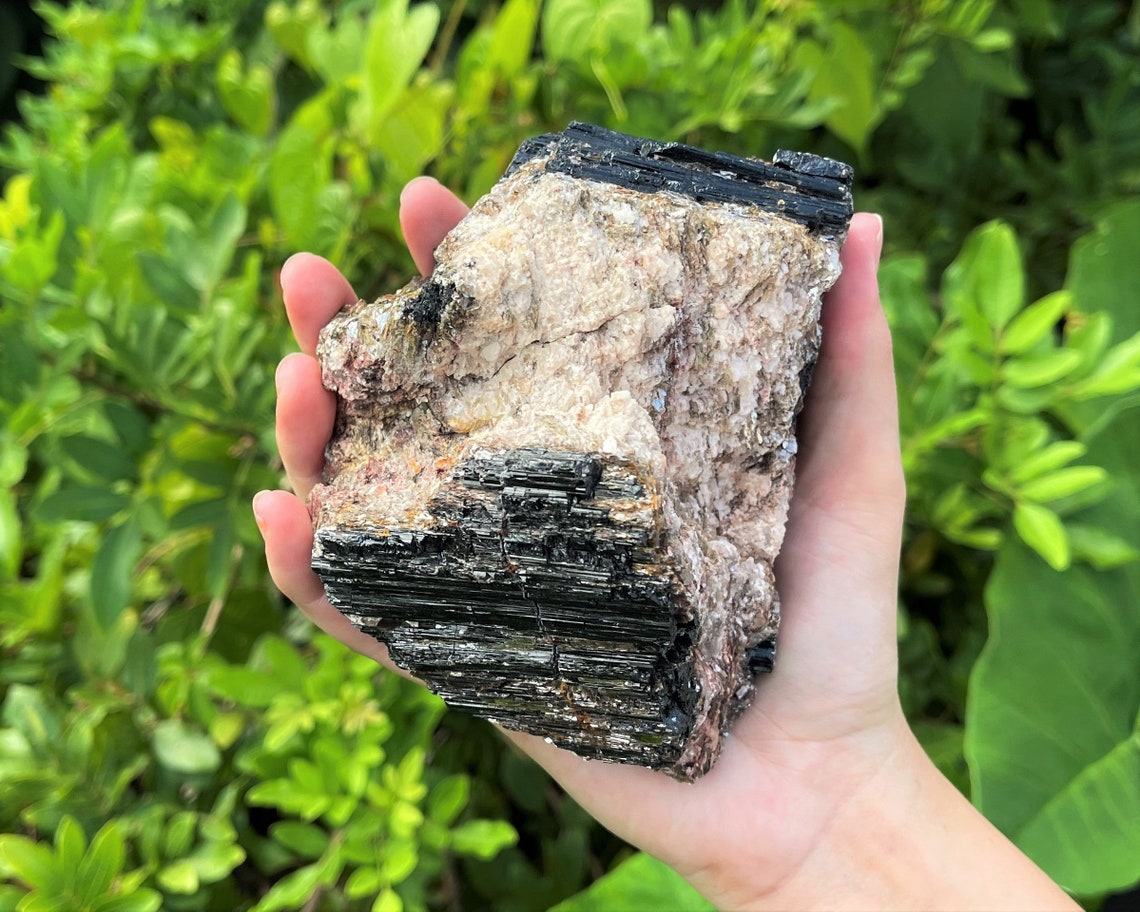 Large Dark Tourmaline Logs With Inclusions