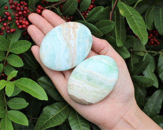 Large Caribbean Calcite Polished Stones