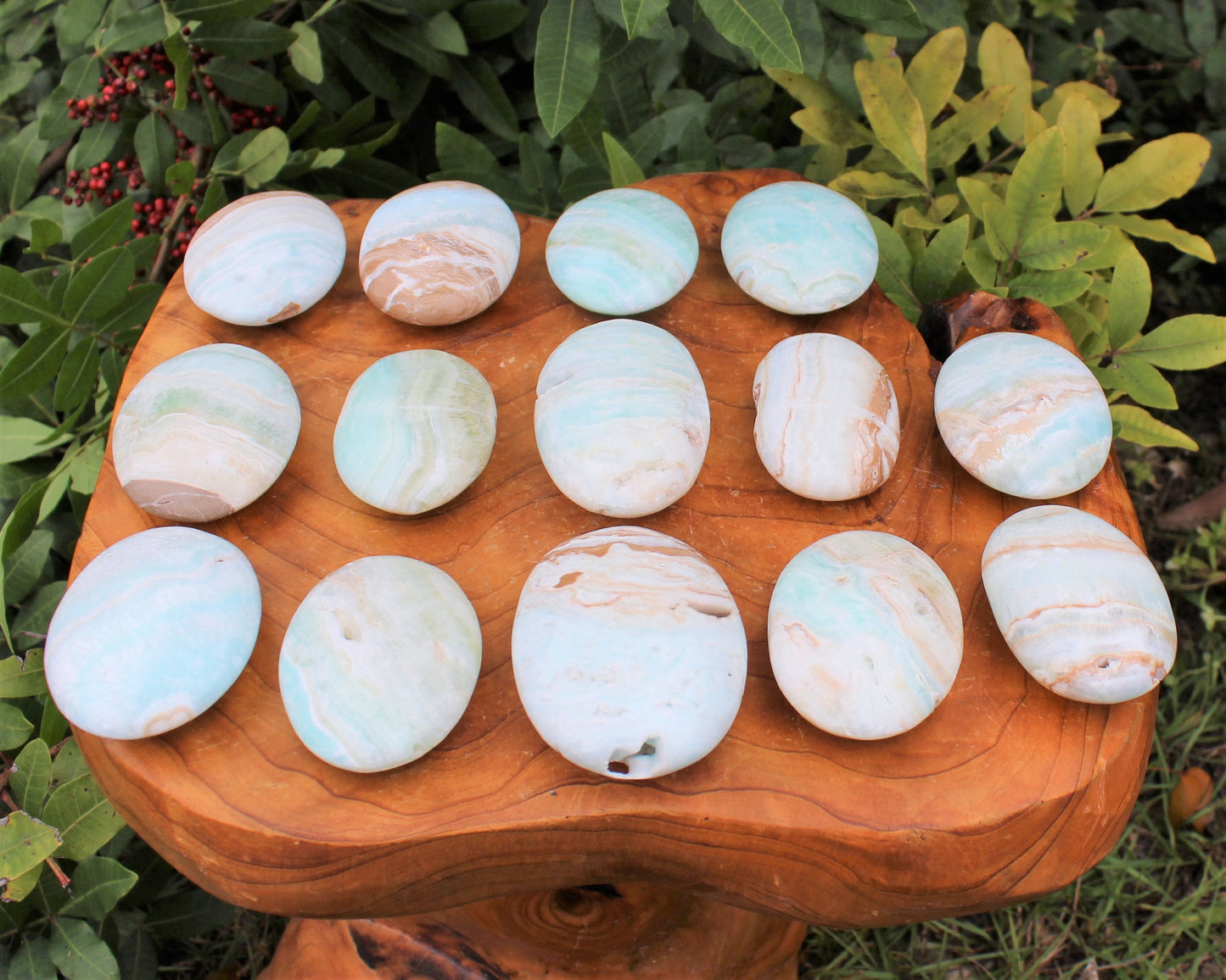 Large Caribbean Calcite Polished Stones