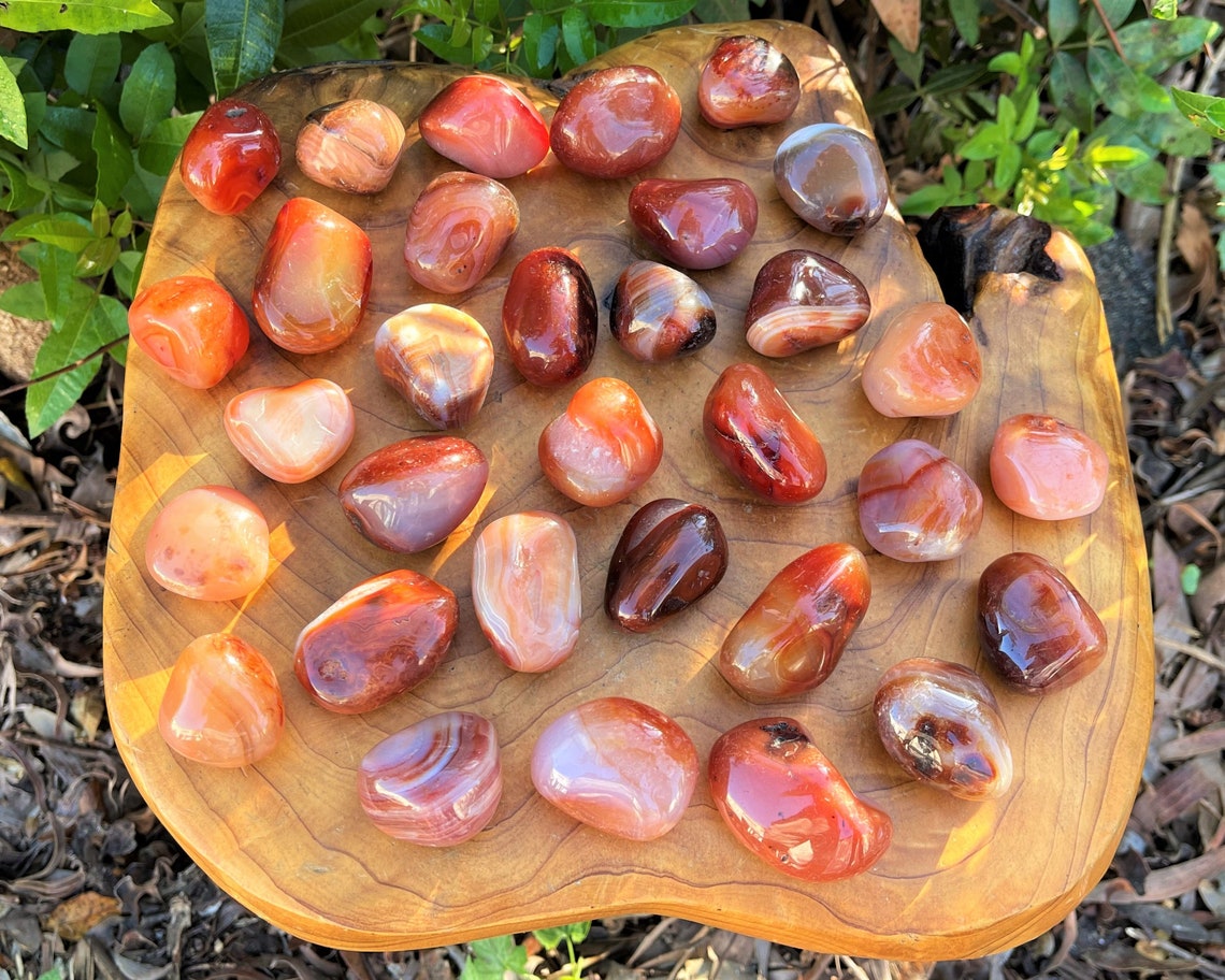 Large Carnelian Tumbled Stones