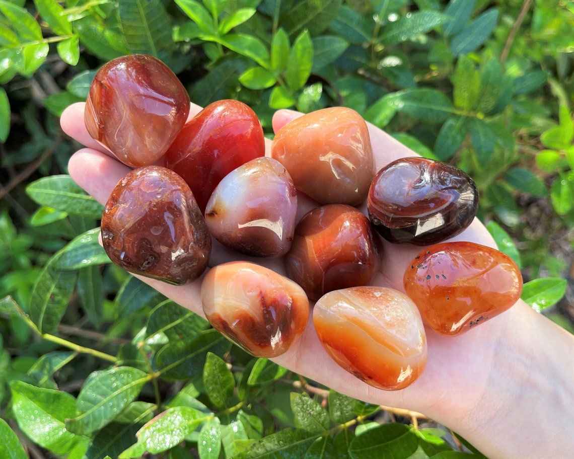 Large Carnelian Tumbled Stones