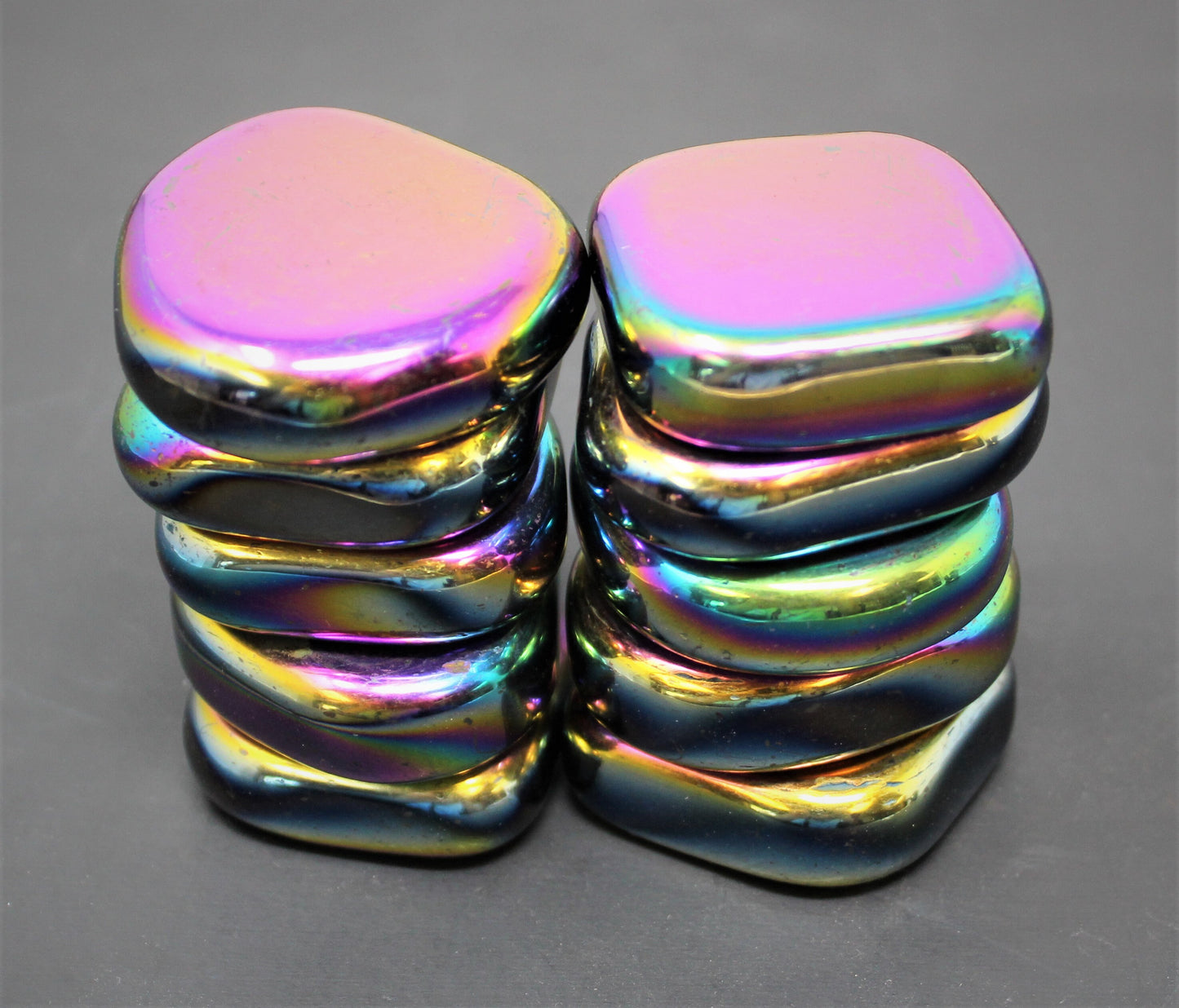 Large Magnetic Rainbow Hematite Stones