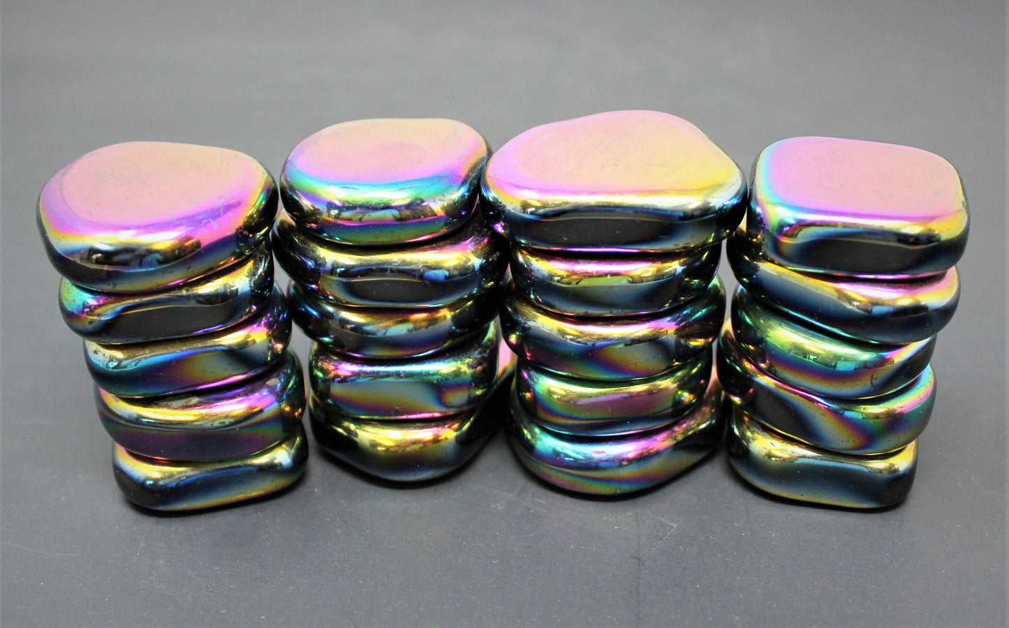Large Magnetic Rainbow Hematite Stones