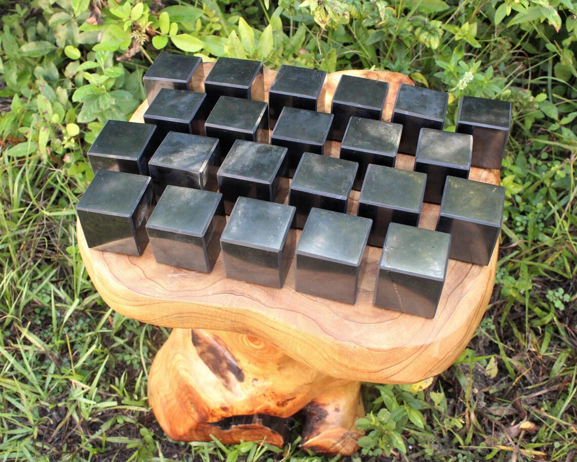 Large Polished Shungite Cube