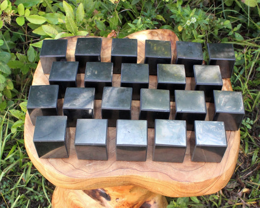 Large Polished Shungite Cube