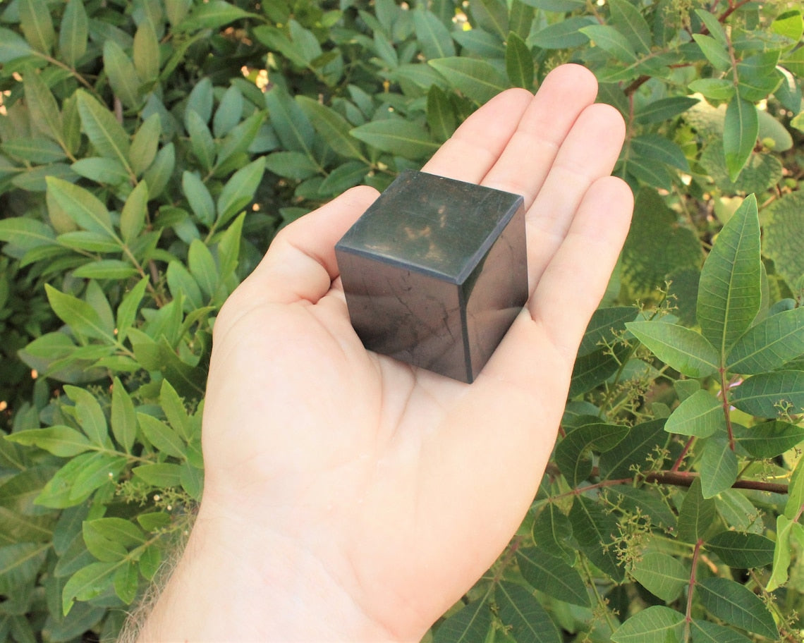 Large Polished Shungite Cube