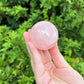 Large Rose Quartz Crystal Sphere With Stand