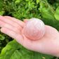 Large Rose Quartz Crystal Sphere With Stand