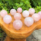 Large Rose Quartz Crystal Sphere With Stand