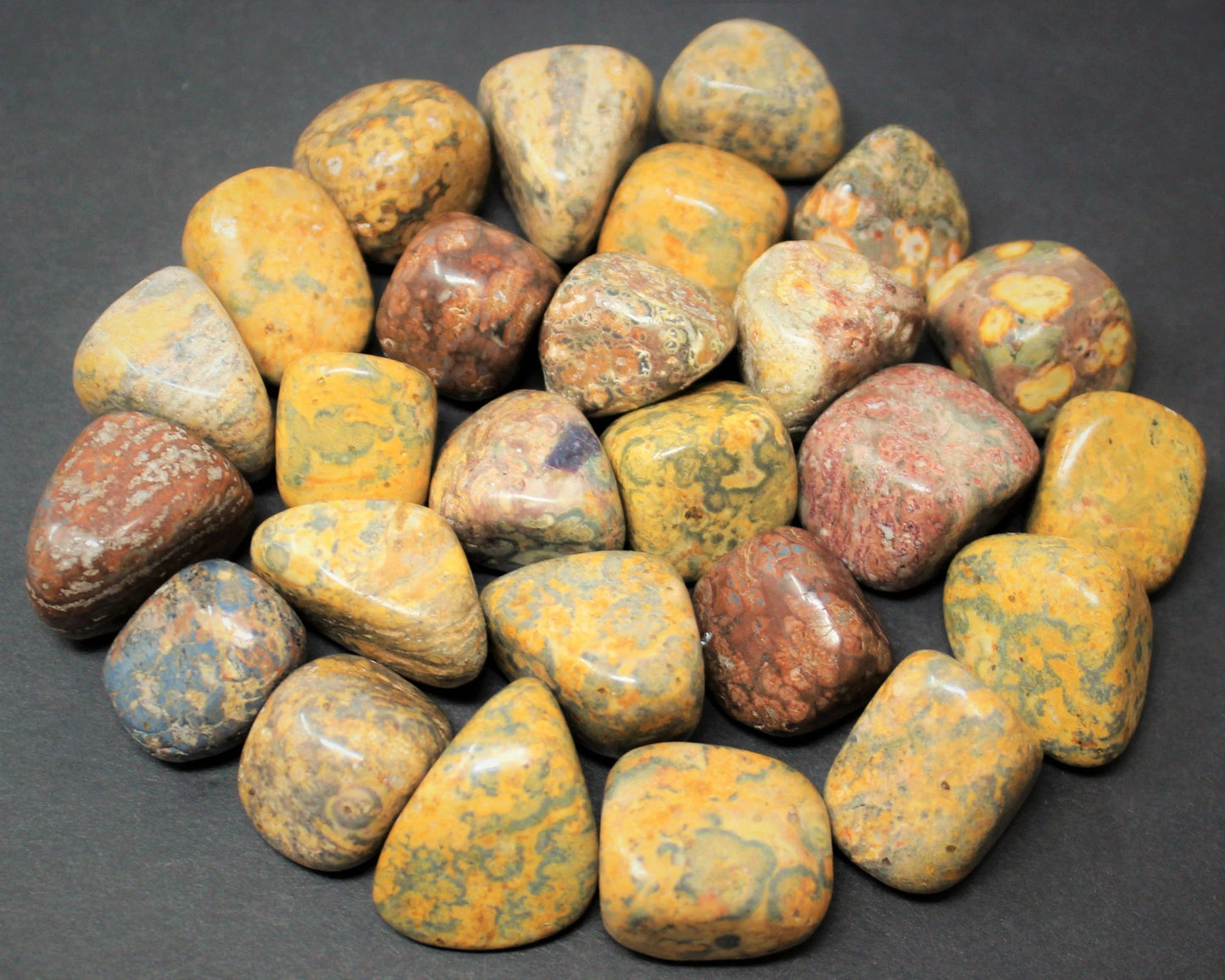 Leopard Pattern Jasper Tumbled Stones