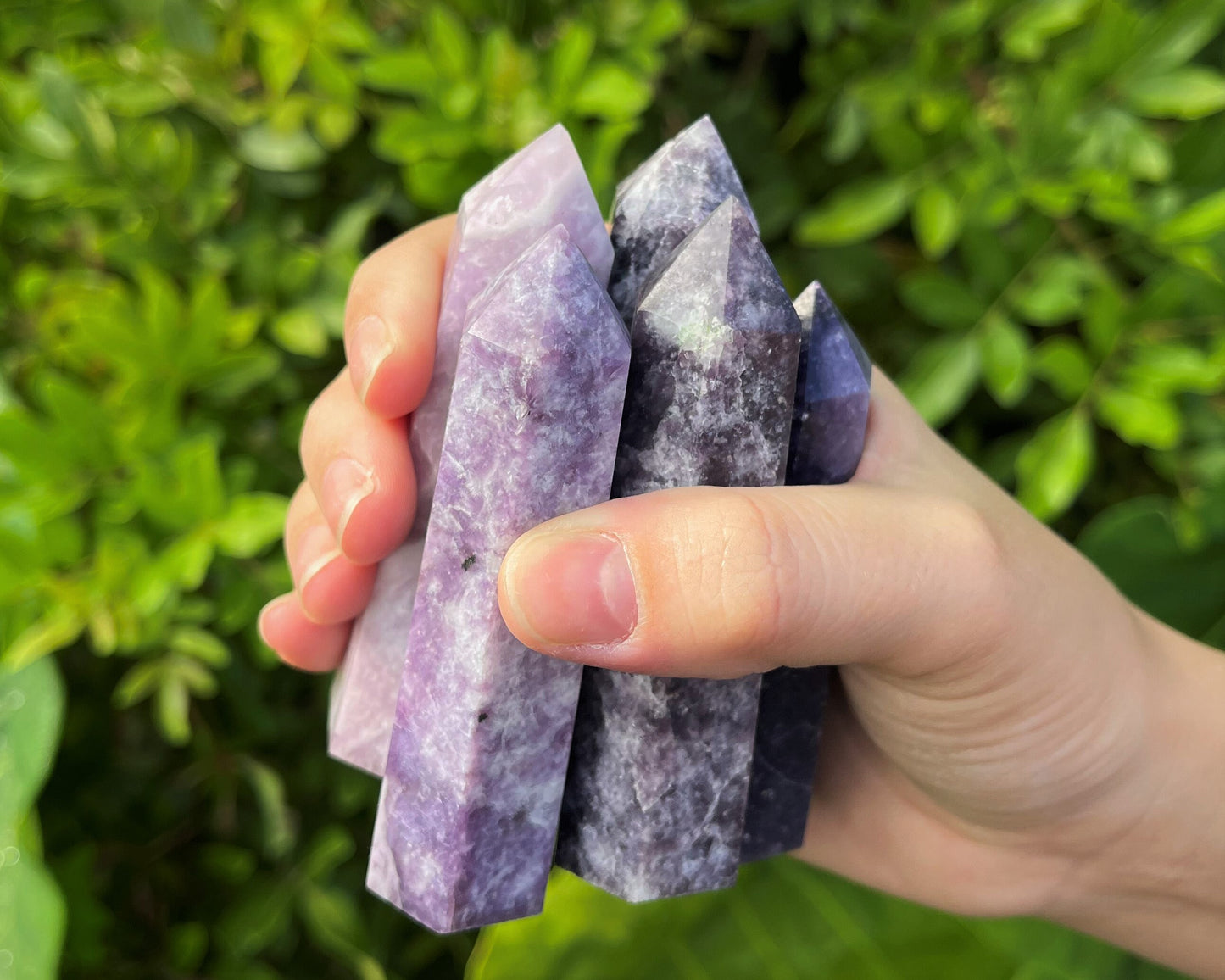 Lepidolite Crystal Tower