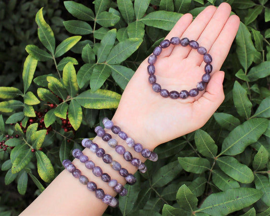 Lepidolite Tumbled Gemstone Bracelet