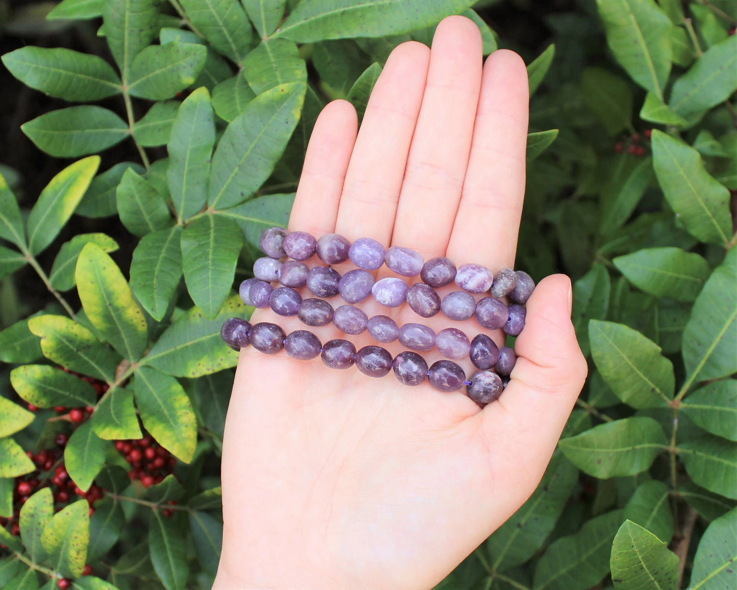 Lepidolite Tumbled Gemstone Bracelet