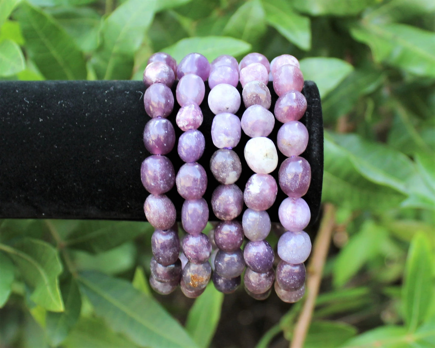 Lepidolite Tumbled Gemstone Bracelet