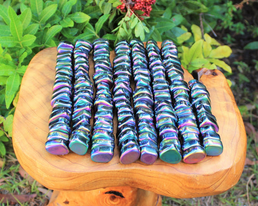 Magnetic Rainbow Hematite Tumbled Stones