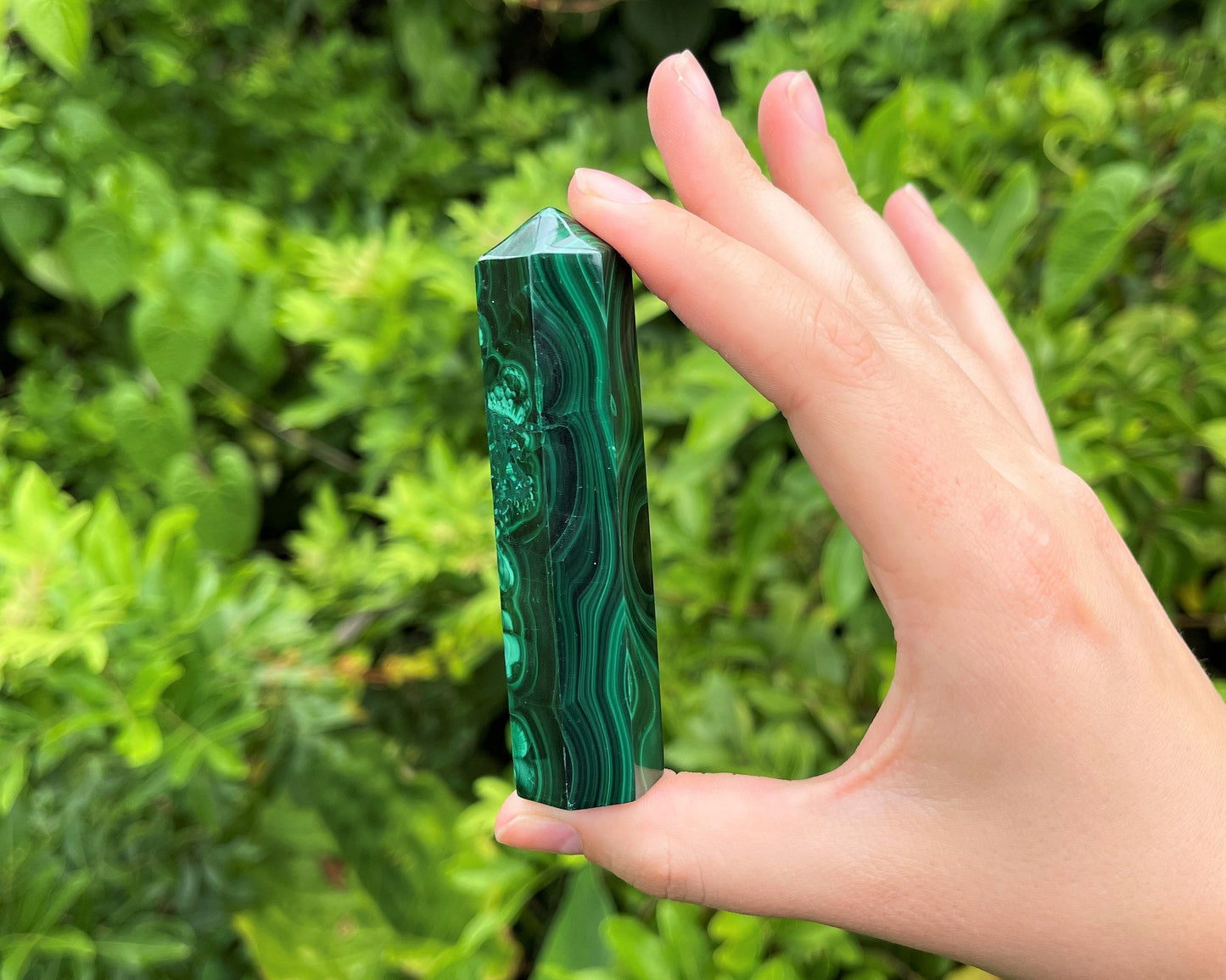 Malachite Crystal Obelisks