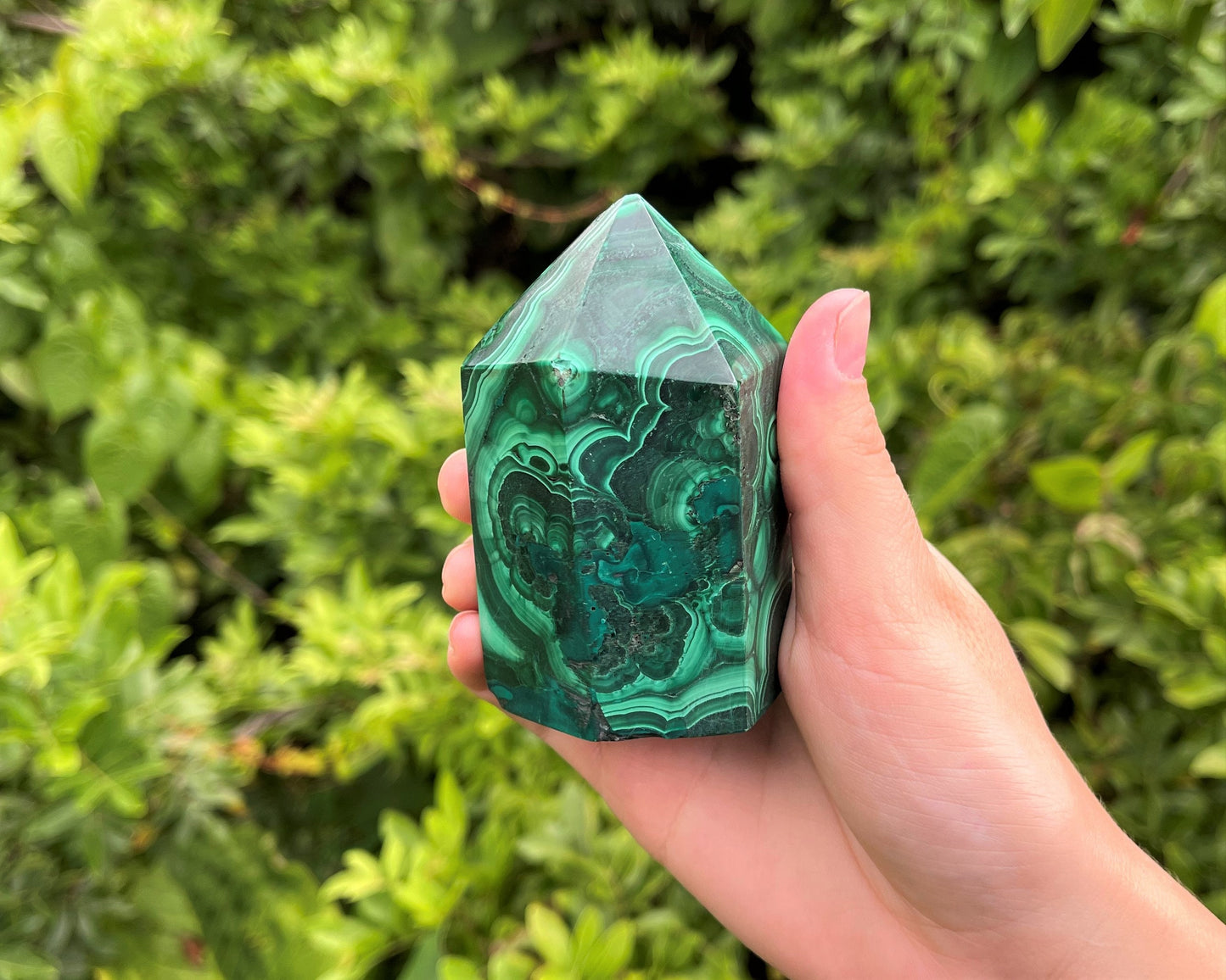 Malachite Crystal Obelisks