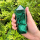 Malachite Crystal Obelisks