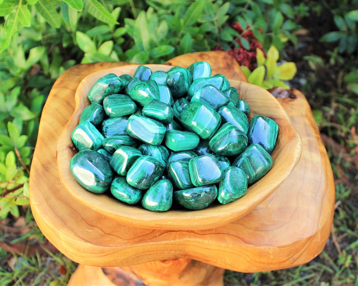 Malachite Tumbled Large Stones