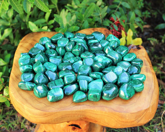 Malachite Tumbled Large Stones