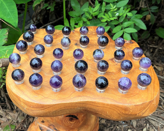 Mini Amethyst Crystal Sphere And Display Stand