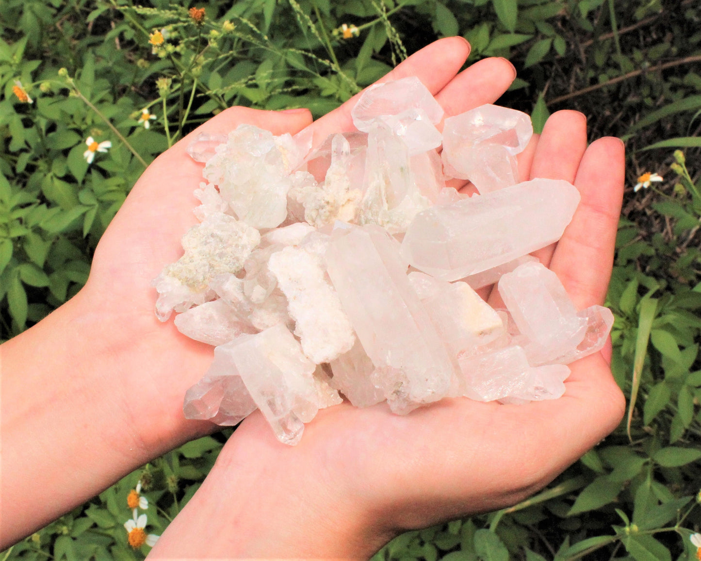 Mini Clear Quartz Crystal Clusters