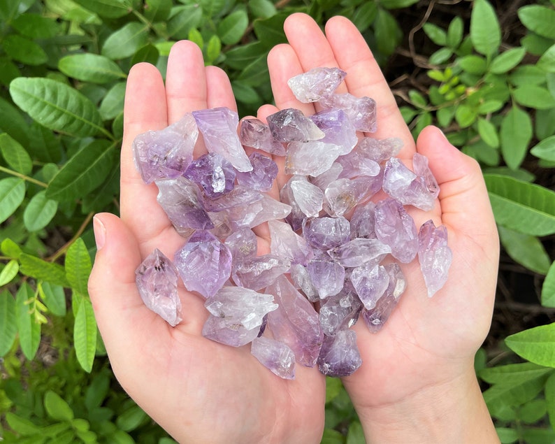 Mixed Amethyst Citrine And Clear Quartz Crystal Points