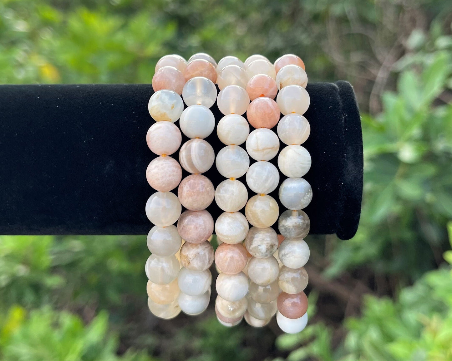 Moonstone Bead Bracelet