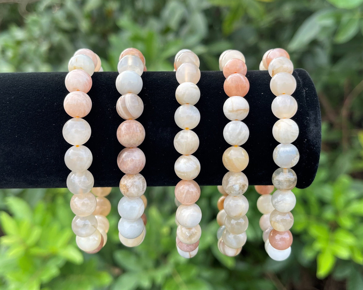 Moonstone Bead Bracelet