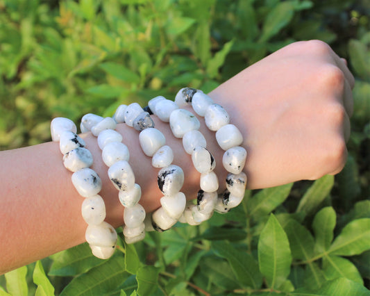 Moonstone Tumbled Gemstone Bracelet