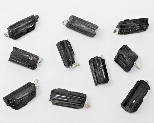 Natural Tourmaline Log Pendant