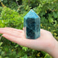 Natural Blue Apatite Obelisk