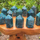 Natural Blue Apatite Obelisk