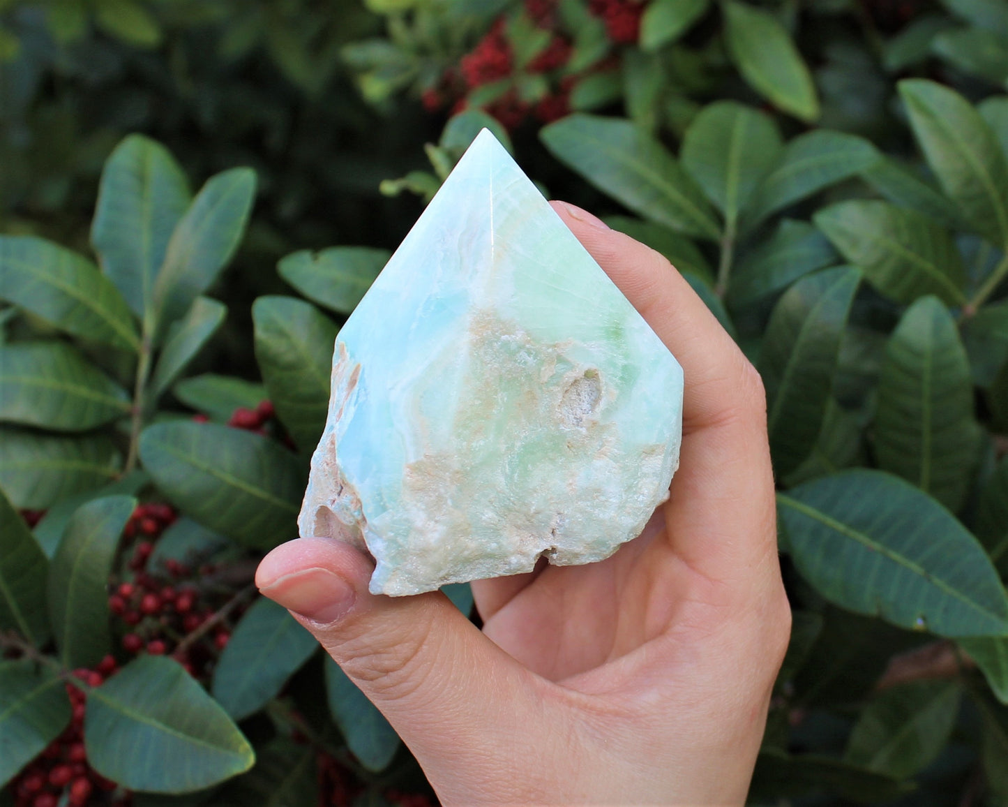 Natural Blue Caribbean Calcite Ocean Crystal