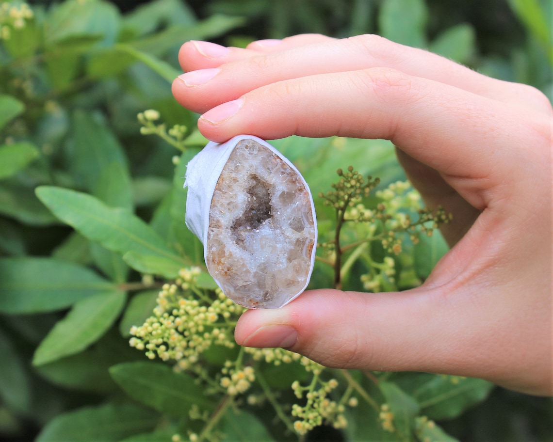 Natural Crystal Druzy Halves