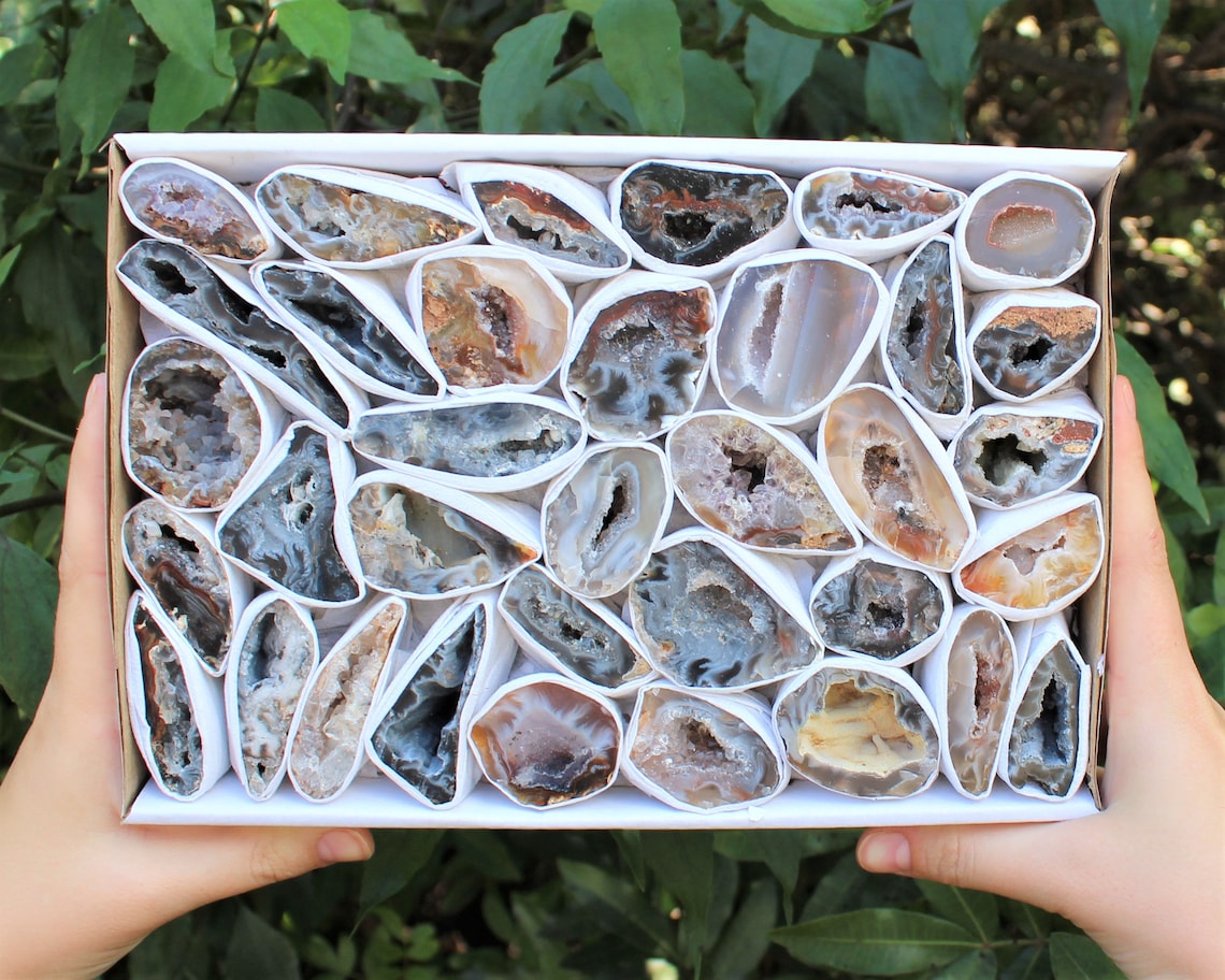 Natural Crystal Oco Agate Geodes