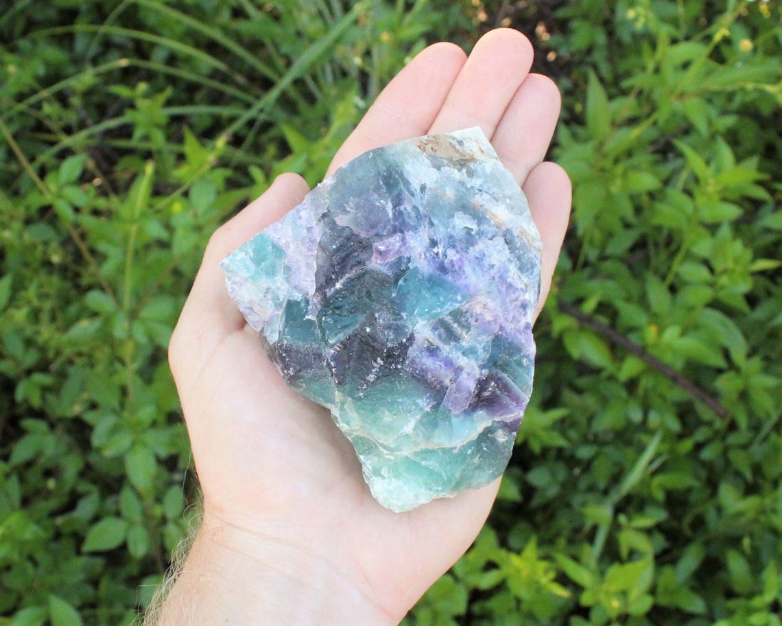 Natural Rainbow Fluorite Pieces