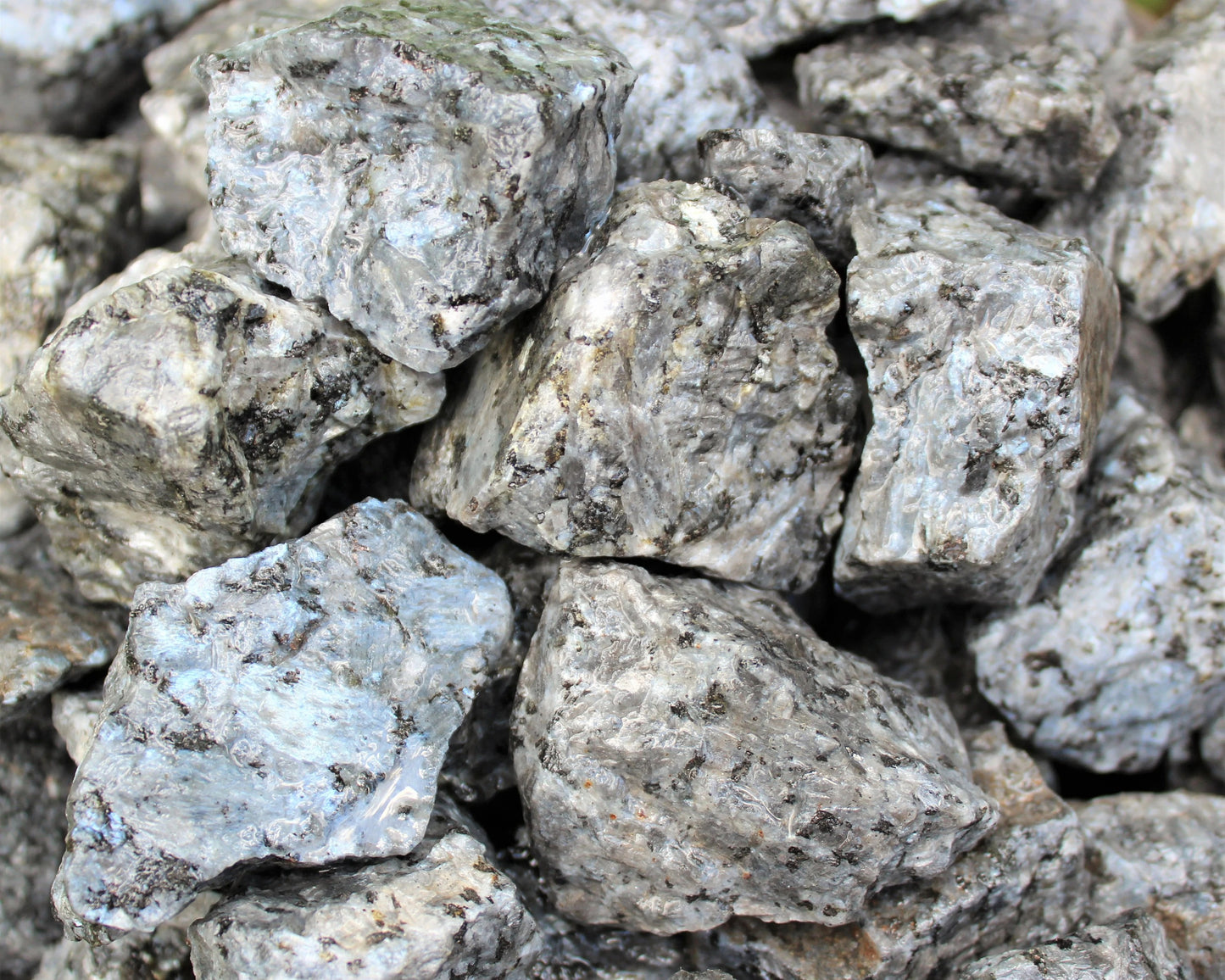 Natural Rough Larvikite Stones