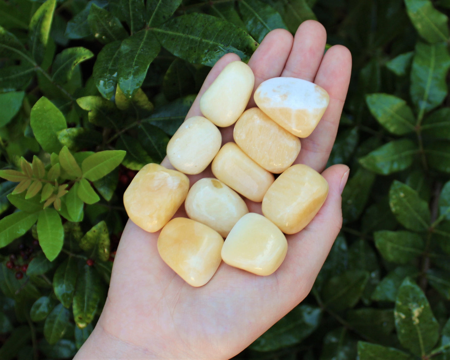 Paprika Calcite Tumbled Stone