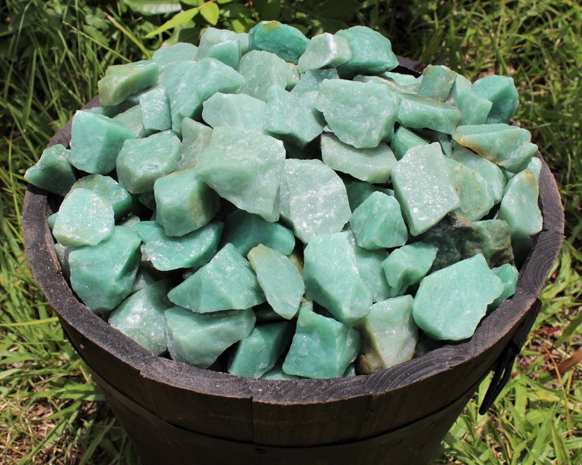 Pack Of 5 Aventurine Rough Natural Stones