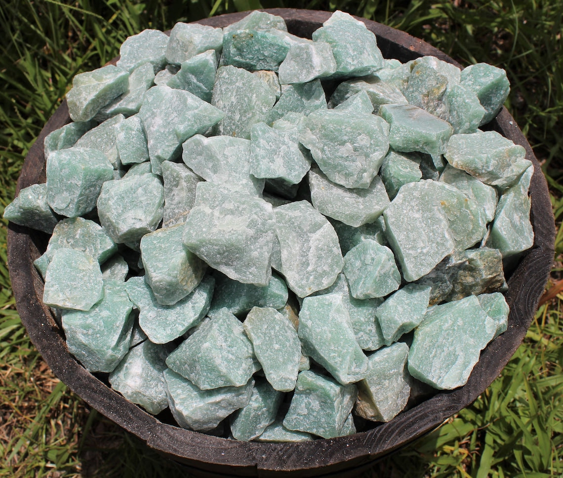 Pack Of 5 Aventurine Rough Natural Stones