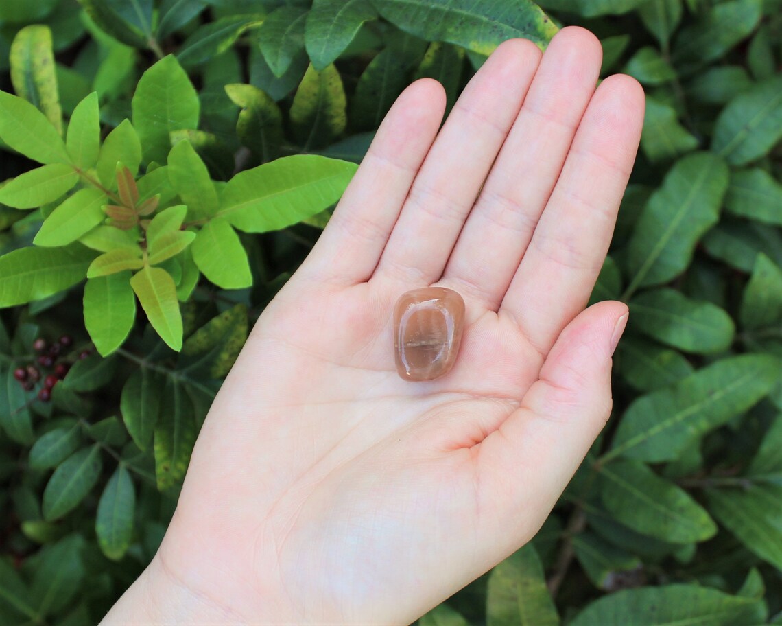 Peach Moonstone Tumbled Stones