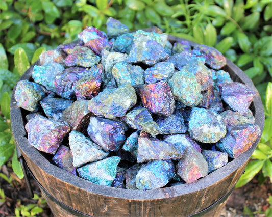 Peacock Ore Chalcopyrite Raw Rough Stones