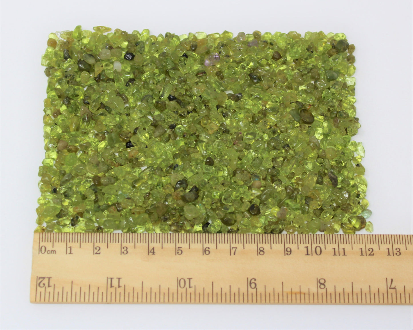 Peridot Semi Tumbled Gemstone Mini Chips